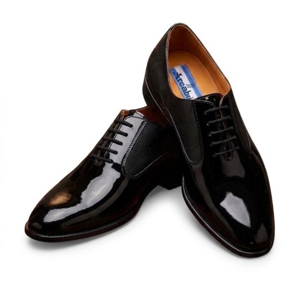 Zapato en cuero charol (Arcabuz Golfer)