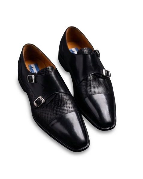 Zapato cuero con hebilla lateral (Arcabuz Golfer)