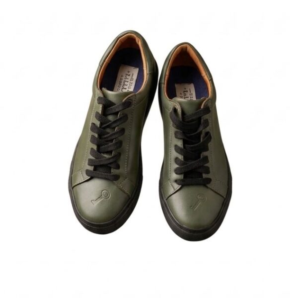 Zapatilla en cuero con marca delantera (El Club de La Llave de Lord's)