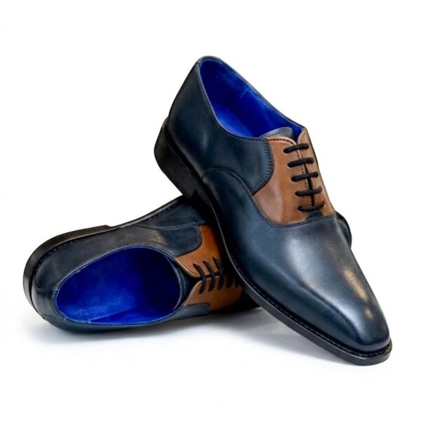 Zapato en cuero combinado (Arcabuz Golfer)