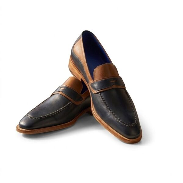 Zapato en cuero modelo ¨Antifaz¨ (Arcabuz Golfer)