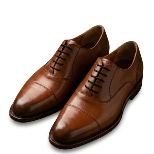 Zapato cuero liso goma diamante (Arcabuz Golfer)