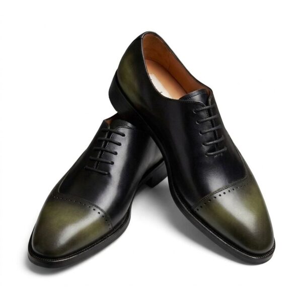 Zapato cuero combinado (Arcabuz Golfer)