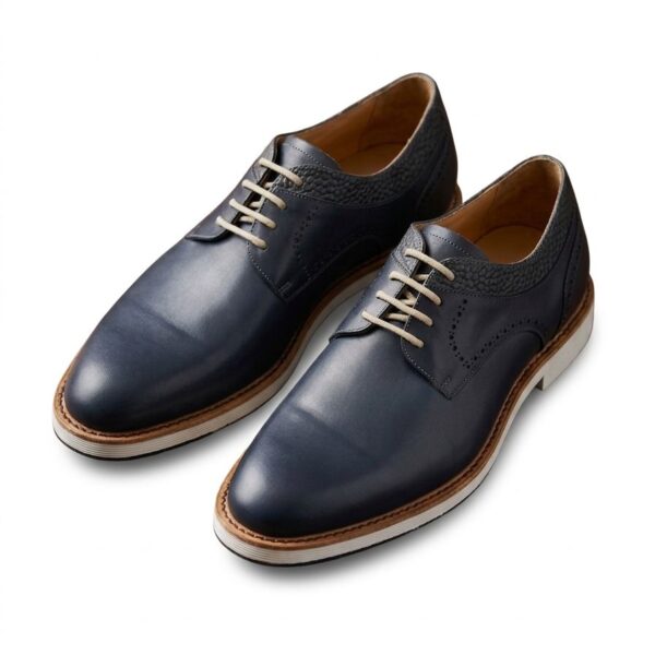 Zapato cuero liso c/vivo (Arcabuz Golfer)