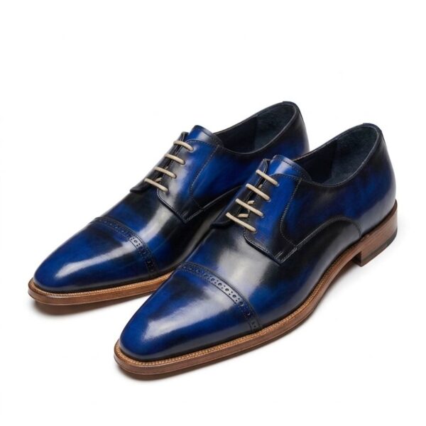 Zapato cuero alto brillo (Arcabuz Golfer)