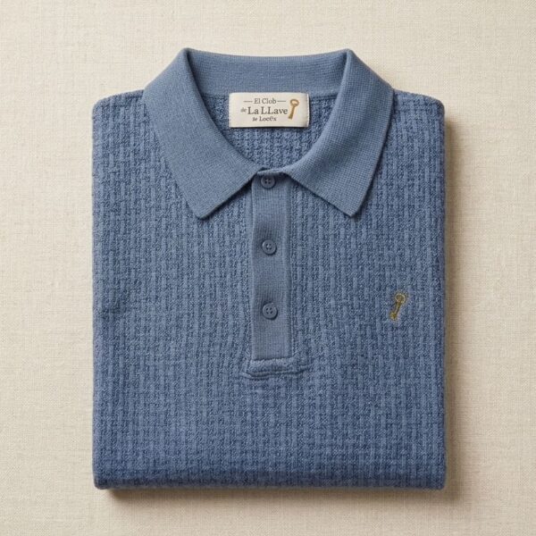 Remera cuello polo cartera botón (El Club de La Llave de Lord´s)