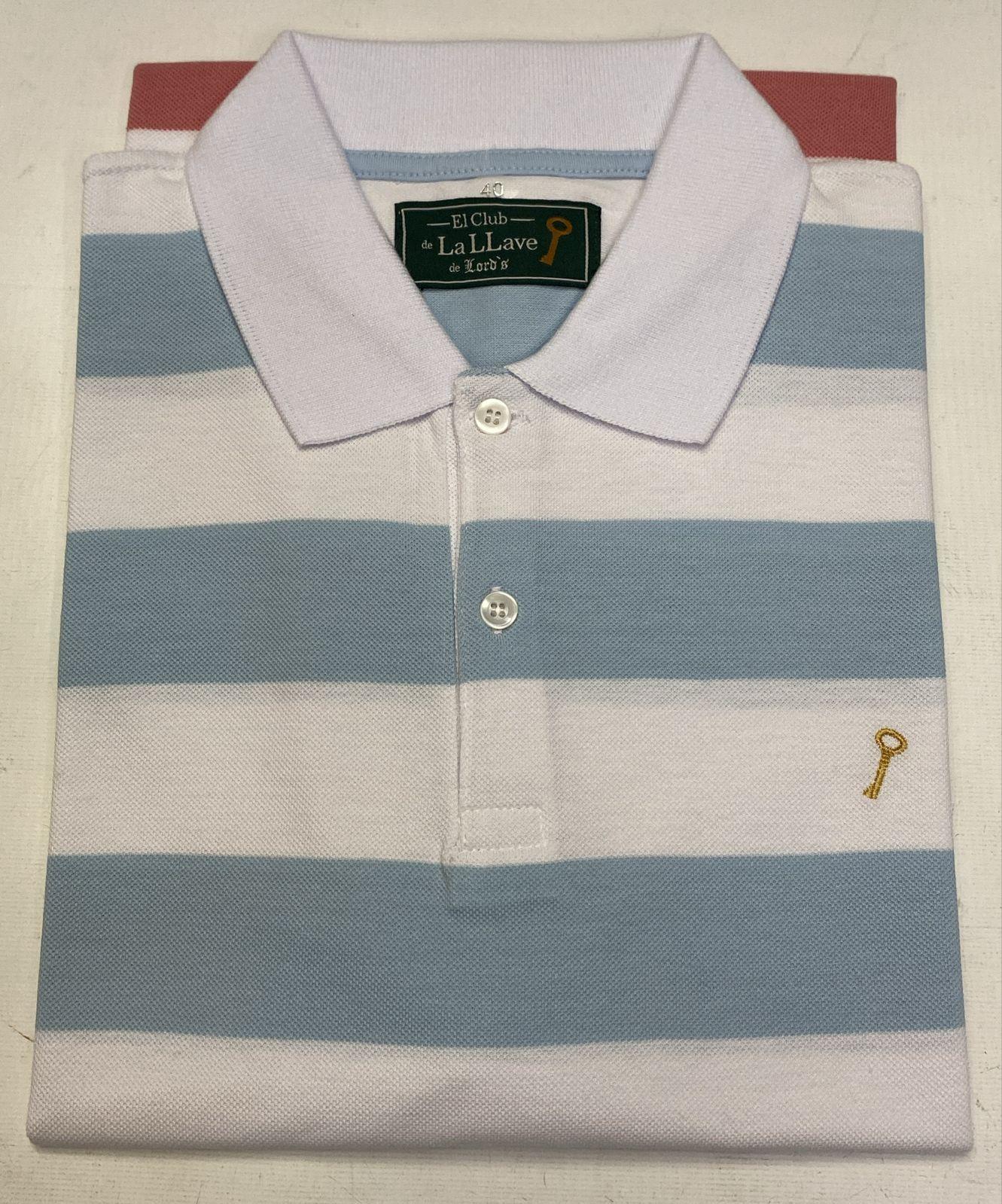 Remera cuello polo pique en pima (El Club de La Llave de Lord's)