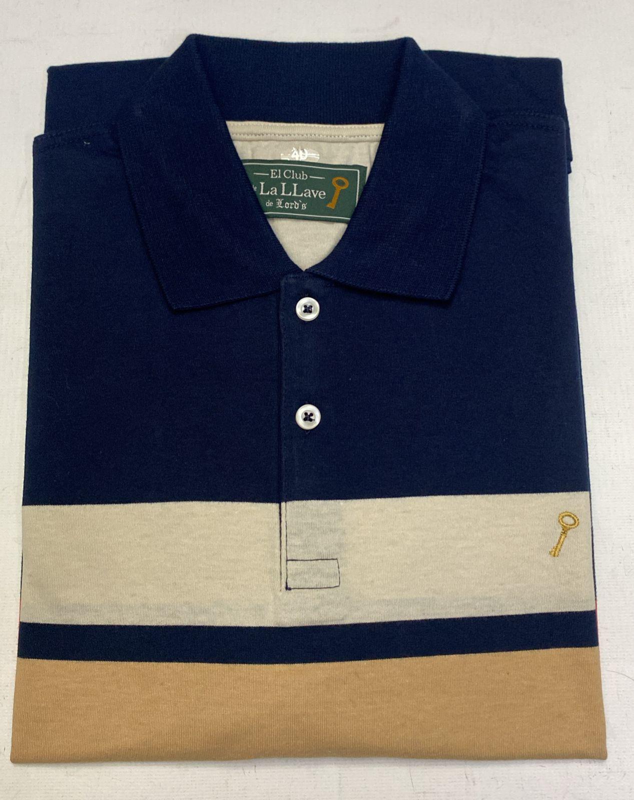 Remera cuello polo pima (El Club de La Llave de Lord's)